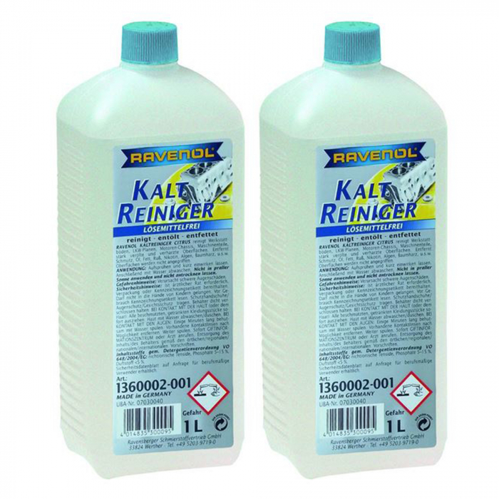 Pachet 2 litri Solutie Ravenol pentru curatarea la rece a suprafetelor compatibile cu apa