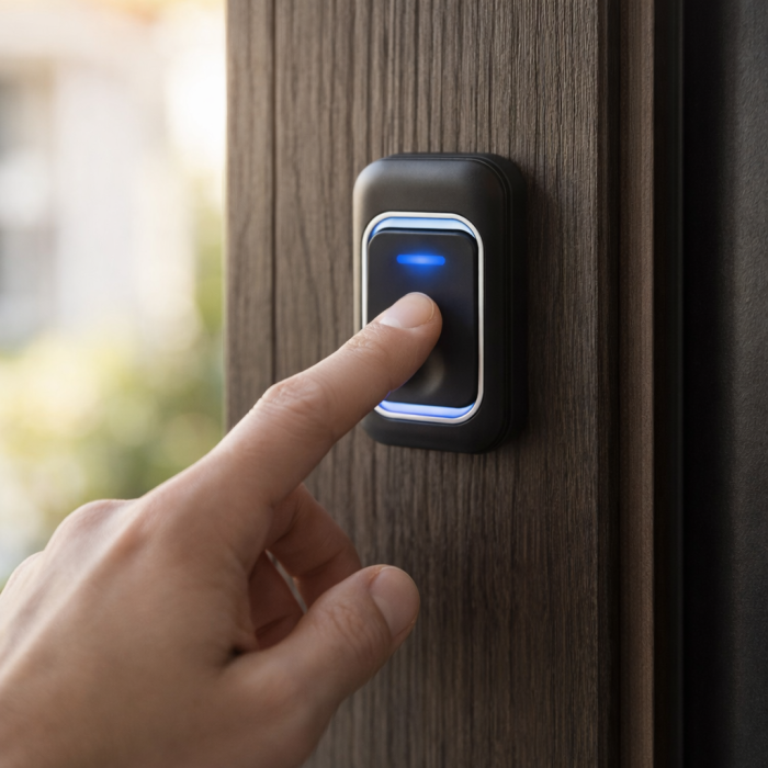 Sonerie Wireless Smartix, Raza Actiune 150m, Utilizare Exterior / Interior, Fara Fir, Rezistenta la Intemperii, Montaj Rapid, Negru [4]