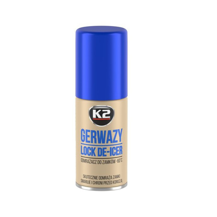 Spray Degivrant Încuietori K2 GERWAZY - 50 ml, Anti-Îngheț până la -60°C (Nano-Protecție) [1]