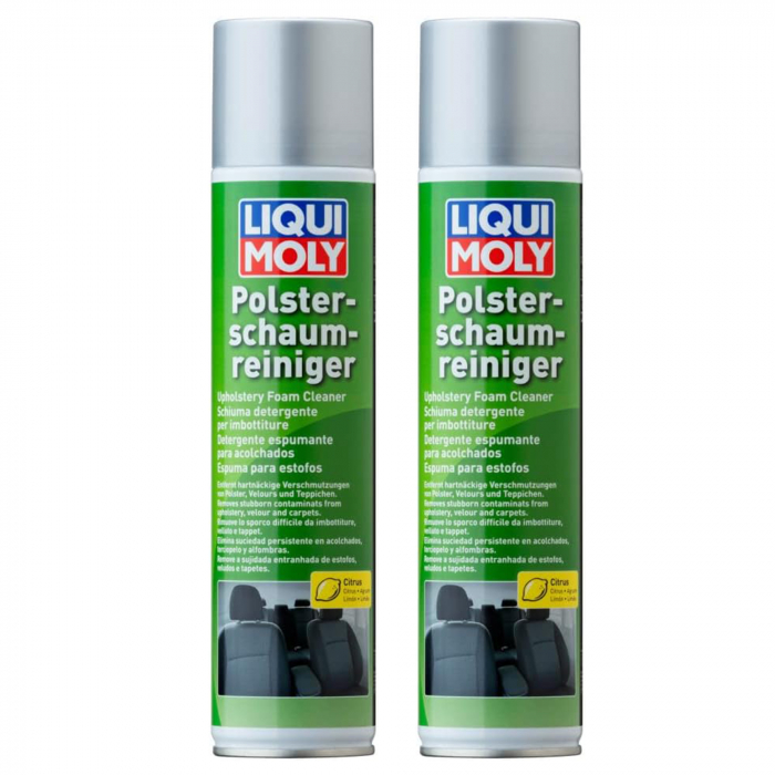 Pachet 2 x Spray Liqui Moly spumant pentru curatat tapiterii 300 ml