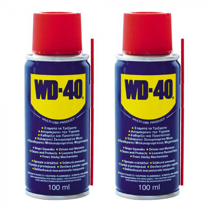 Pachet 2 x spray lubrifiant WD-40 100 ml