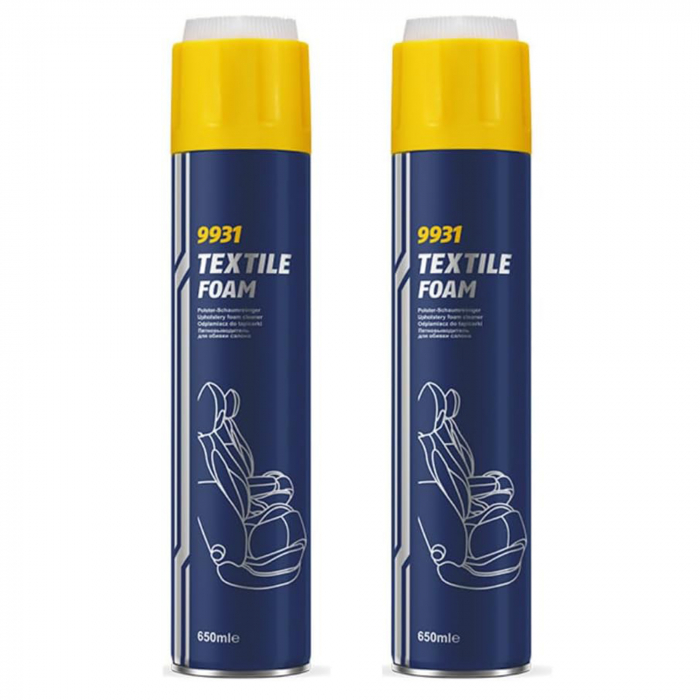 Pachet 2 x Spray Mannol pentru curatare tapiterie textila 650 ml