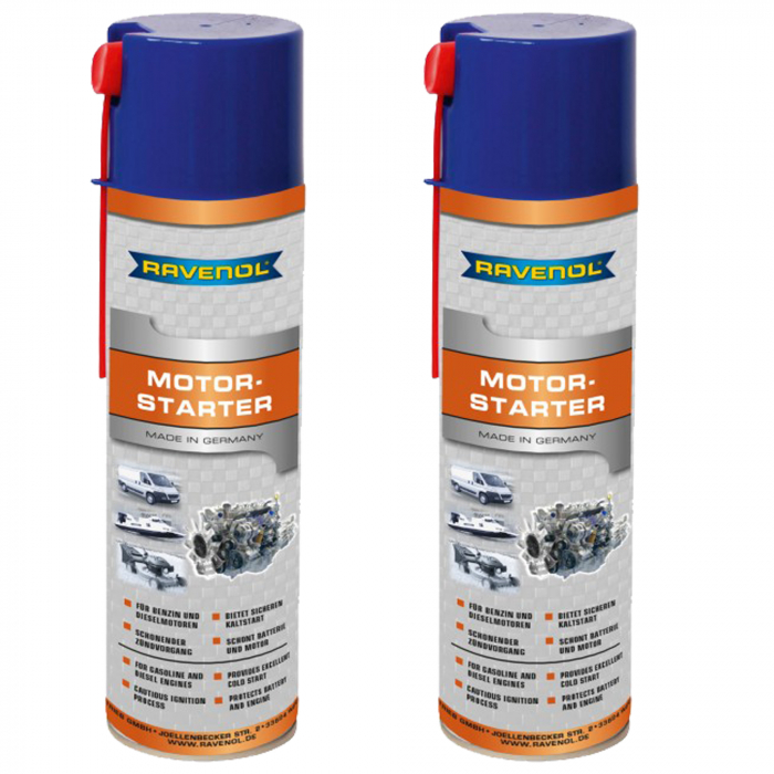 Pachet 2 x spray Ravenol pentru pornire rapida motor 400 ml