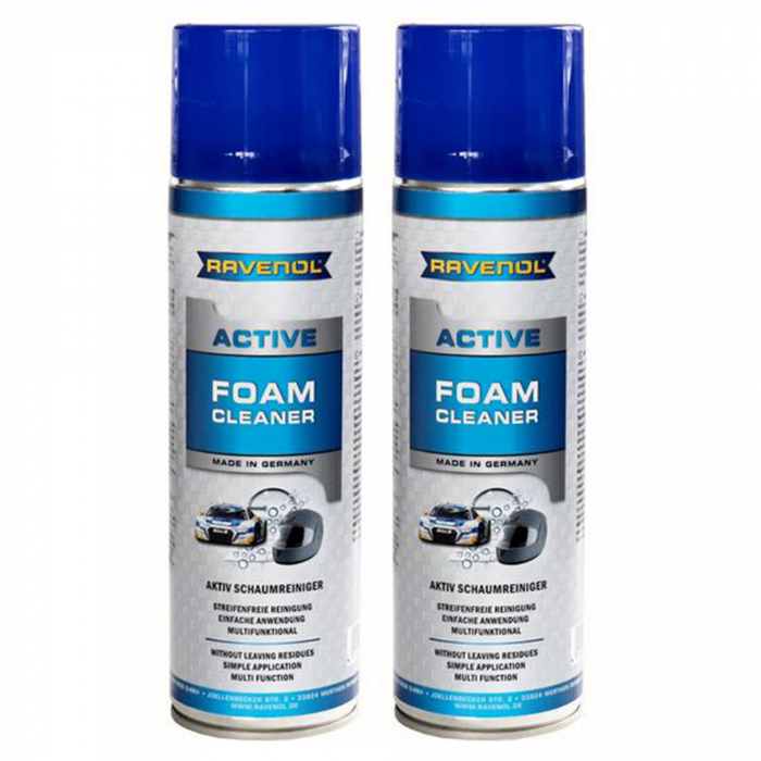 Pachet 2 x Spray spuma Ravenol active foam cleaner 500 ml