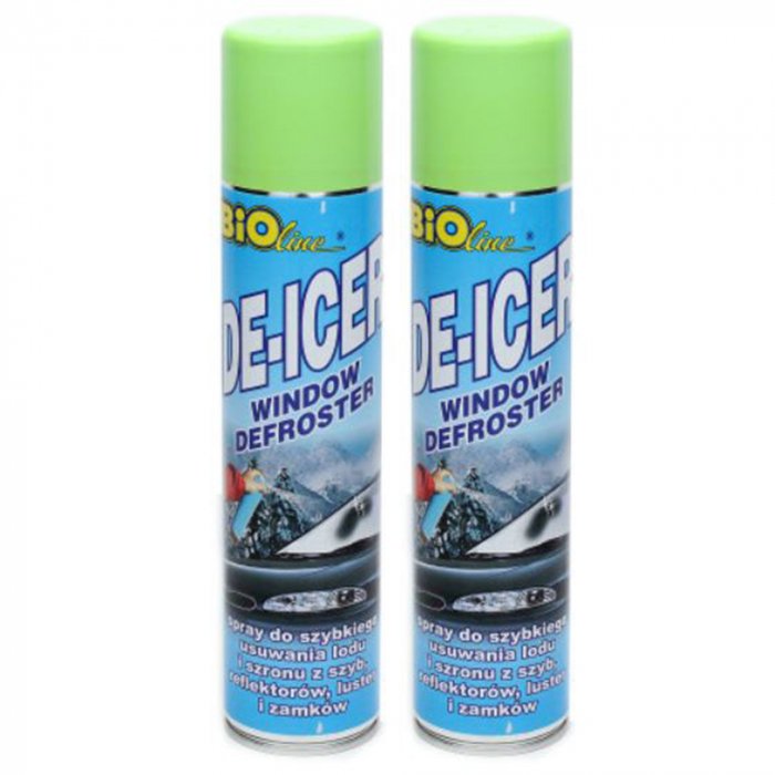 Pachet 2 x Spray VGT pentru dezghetare parbriz auto 300 ml