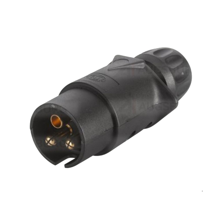 Stecher 3 poli Hella - 24V, Corp Plastic (Cu Capac Filetant) [1]