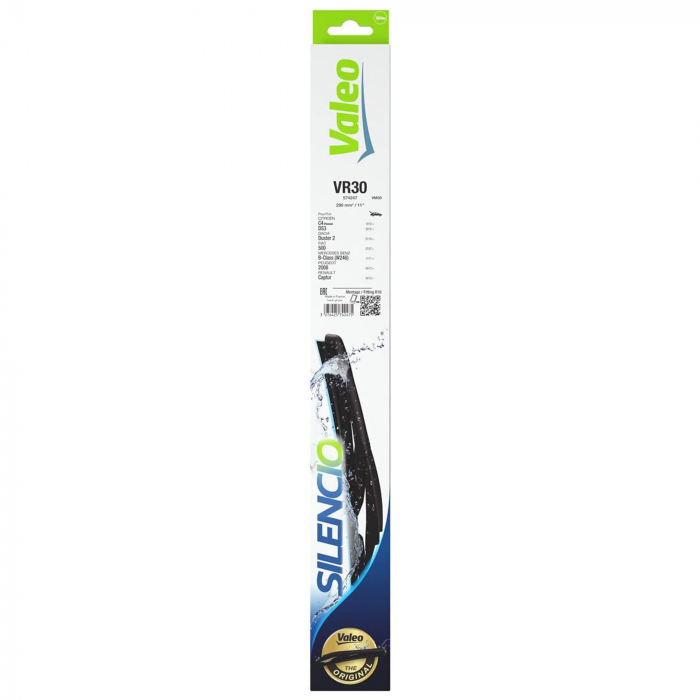 Stergator luneta Valeo Silencio 290mm VR30 pentru BMW i3, Citroen C4, DS3, Dacia Duster II, Fiat 500, Mercedes-Benz B-Class, Peugeot 2008, Renault Captur
