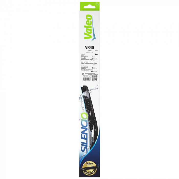 Stergator luneta Valeo Silencio 300mm VR40 pentru Opel Astra J, Ssang-Yong Korando, Rodius II