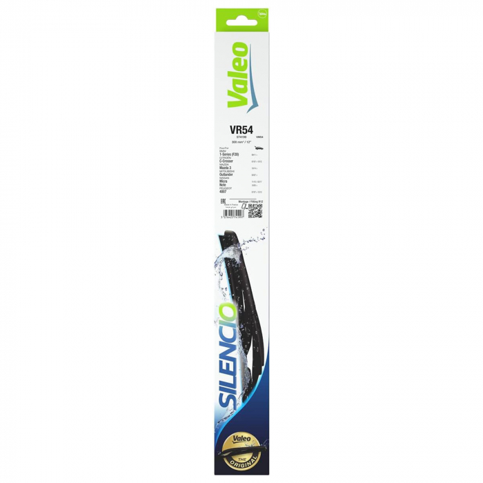 Stergator luneta Valeo Silencio 300mm VR54 pentru BMW Seria 1 F20, Citroen C-Crosser, Mazda 3, Mitsubishi Outlander, Nissan Micra, Note, Peugeot 4007