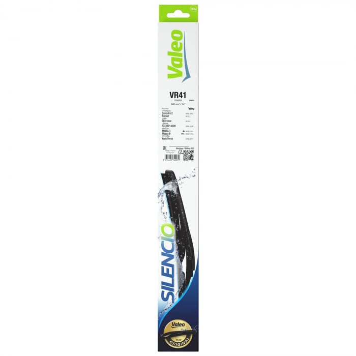 Stergator luneta Valeo Silencio 345mm VR41 pentru Hyundai Santa Fe II, Tucson, Jeep Cherokee, Lexus 300, 400H, Mazda 3, Mazda 6, Toyota Yaris Verso