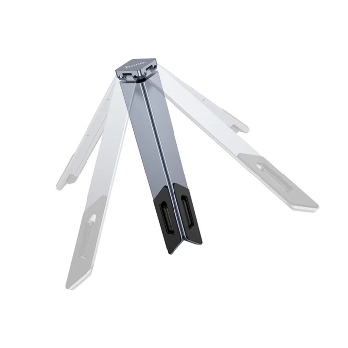 Suport Birou Pliabil pentru Laptop și Tabletă Hoco HD9, Metalic, Gri [4]