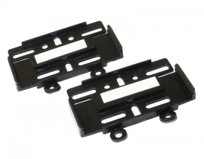 Set 4 buc Suport slim numar inmatriculare MD fara rame fata + spate negru [2]