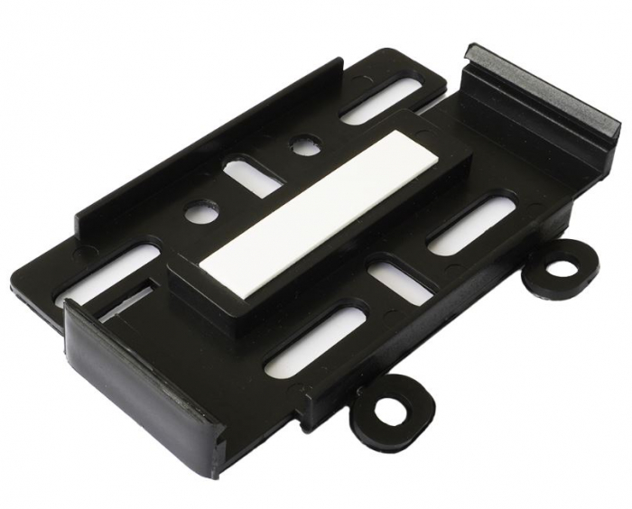 Set 4 buc Suport slim numar inmatriculare MD fara rame fata + spate negru [3]