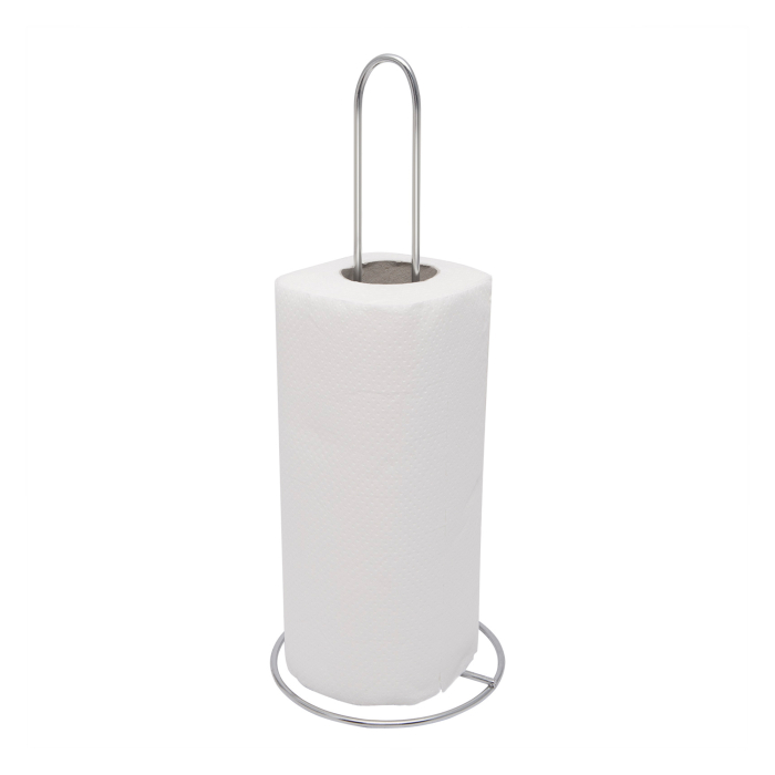 Suport pentru prosop de hârtie - elegant, cromat și stabil (Înălțime 33 cm) [1]
