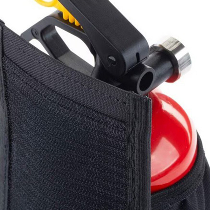 Suport prindere portbagaj pentru stingator auto, negru – Velcro, diametru maxim 10 cm [3]