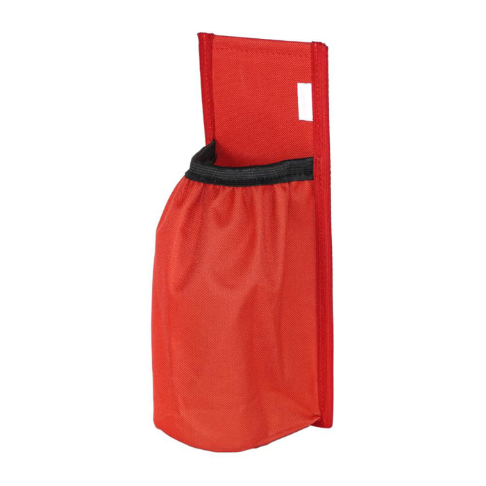 Suport rosu prindere portbagaj pentru stingator auto ,   Velcro, diametru maxim 10 cm