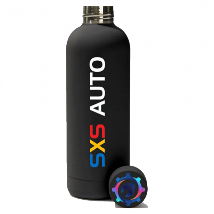 Termos Sport Negru 500 ml ,   Otel Inoxidabil, Pereti Dubli, BPA Free