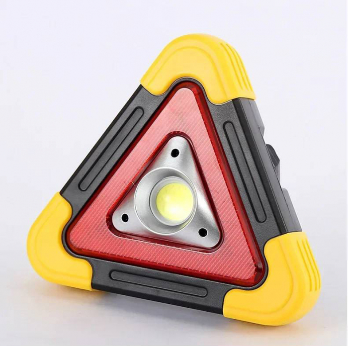 Triunghi reflectorizant cu 3 LED incarcare solara/ USB si 5 moduri de avertizare [4]