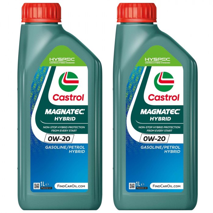 Pachet 2 litri ulei Castrol Magnatec Hybrid 0W20