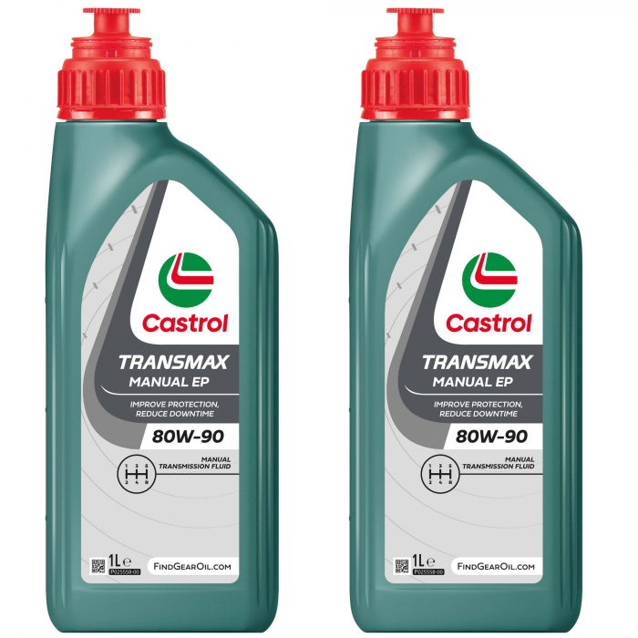 Pachet 2 litri ulei Castrol Transmax pentru cutie de viteze manuala EP 80W-90