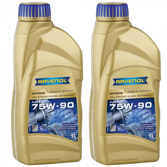 Pachet 2 litri ulei cutie de viteze Ravenol Motogear 75W90 GL4