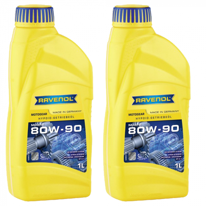 Pachet 2 litri ulei cutie de viteze Ravenol Motogear 80W90 GL5