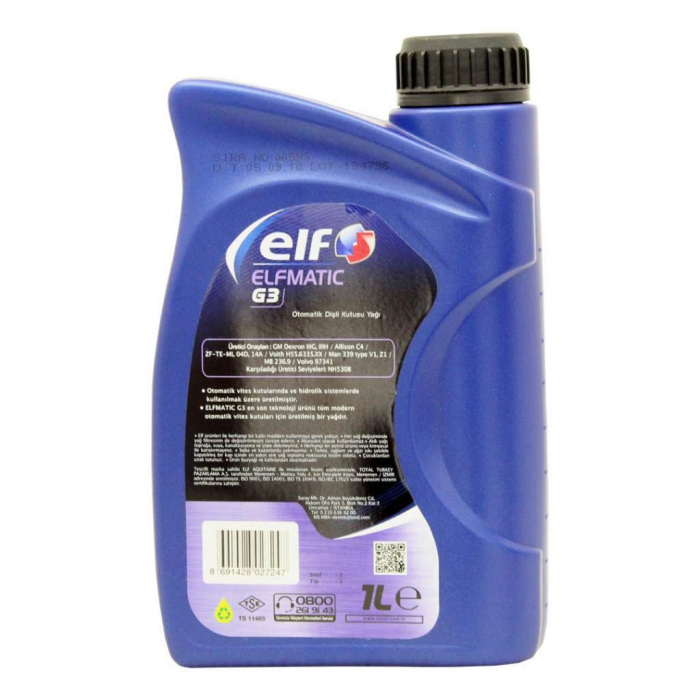 Pachet 2 litri Ulei cutie viteze automata Elfmatic G3 [2]