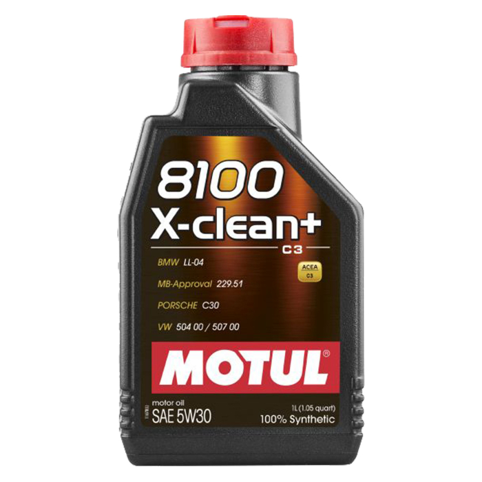 Ulei Motul 8100 X-Clean+ 5W30 1 litru ,   Protectie premium pentru motoare BMW, VW, Mercedes si Porsche