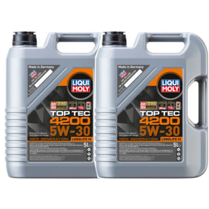 Pachet 10 litri ulei de motor sintetic Liqui Moly Top Tec 4200 5W30