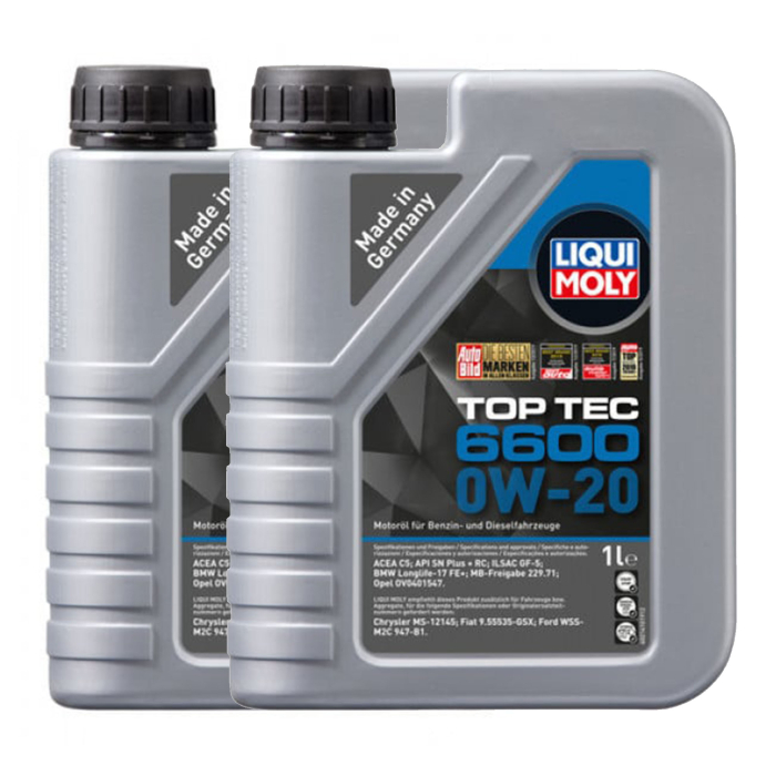 Pachet 2 litri Ulei Liqui Moly Top Tec 6600 0W20