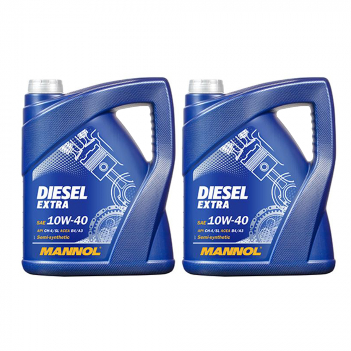 Pachet 10 litri Ulei Mannol Diesel Extra 10W40