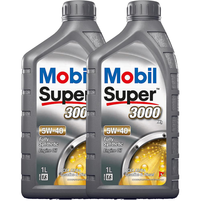 Pachet 2 litri Ulei Mobil Super 3000 X1 5W40