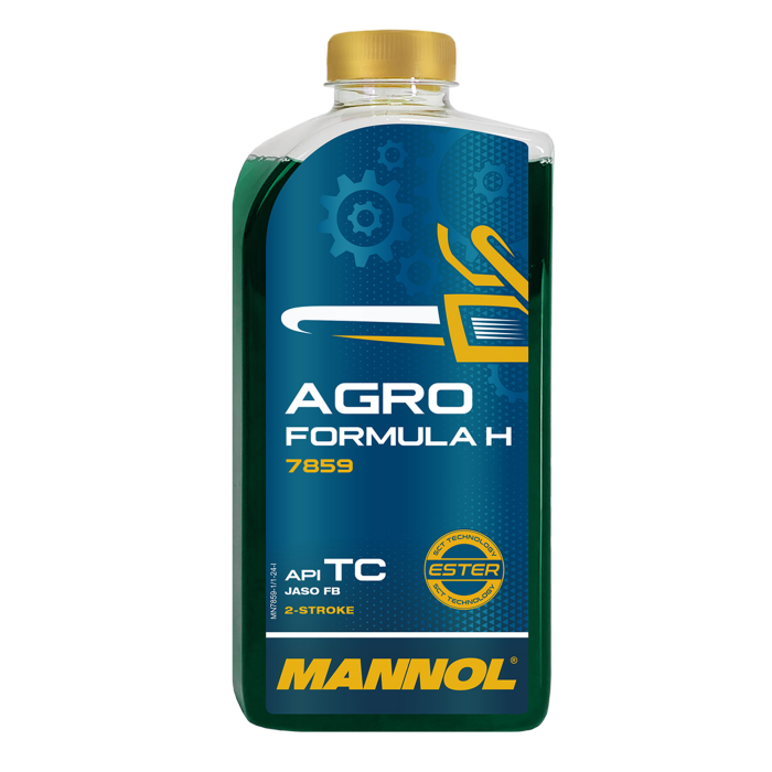 Ulei Motor drujba MANNOL Agro Formula H - 1 Litru, Sintetic 2-Takt (Husqvarna, Anti-depuneri) [1]