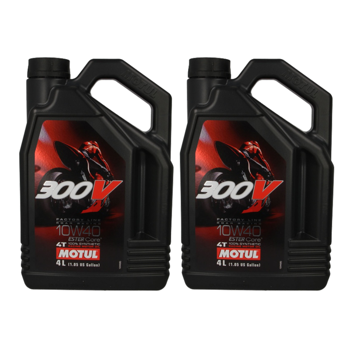 Pachet 8 litri ulei Motul 300V Factory Line 10W40 ,   Performanta de competitie pentru motociclete de inalta putere