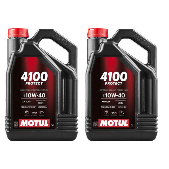Pachet 10 litri ulei Motul 4100 Protect 10W40 ,   Fiabilitate si protectie superioara pentru motoare pe benzina si diesel