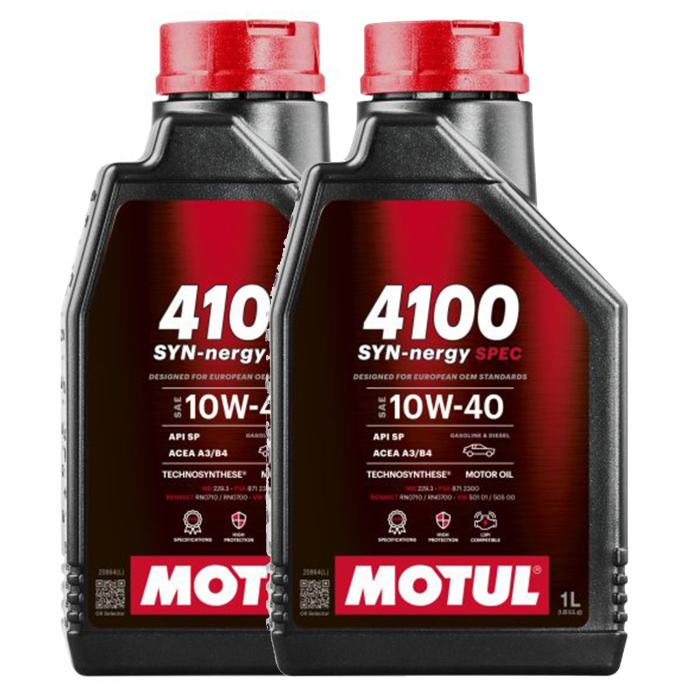 Pachet 2 litri Ulei Motul 4100 Syn-Ner S 10W40