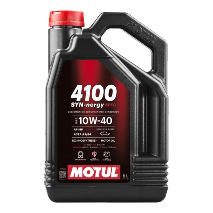 Ulei Motul 4100 SYN-NER S 10W40 5 litri ,   Protectie avansata si performanta pentru motoare pe benzina si diesel