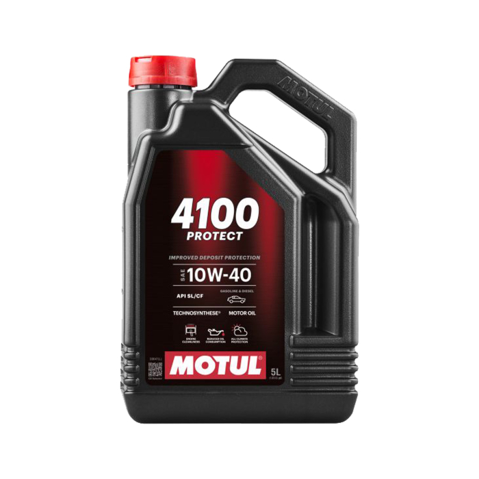 Ulei Motul 4100 Protect 10W40 5 litri ,   Fiabilitate si protectie superioara pentru motoare pe benzina si diesel