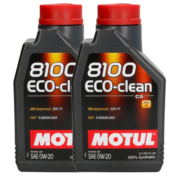 Pachet 2 litri Ulei Motul 8100 Eco-Clean 0W20