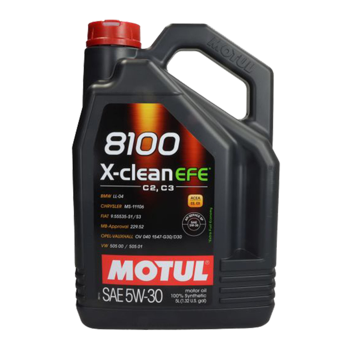 Ulei Motul 8100 X-Clean EFE 5W30 5 litri ,   Protectie superioara pentru motoare moderne pe benzina si diesel