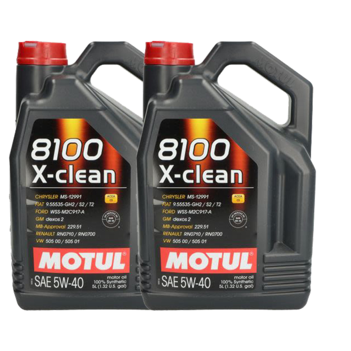 Pachet 10 litri ulei Motul 8100 X-Clean+ 5W40 ,   Protectie avansata si performanta pentru motoare moderne