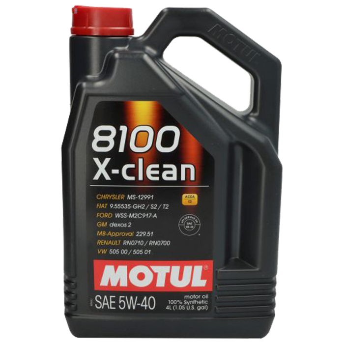 Ulei Motul 8100 X-CLEAN 5W40 C3 4 litri ,   Protectie avansata si performanta pentru motoare moderne