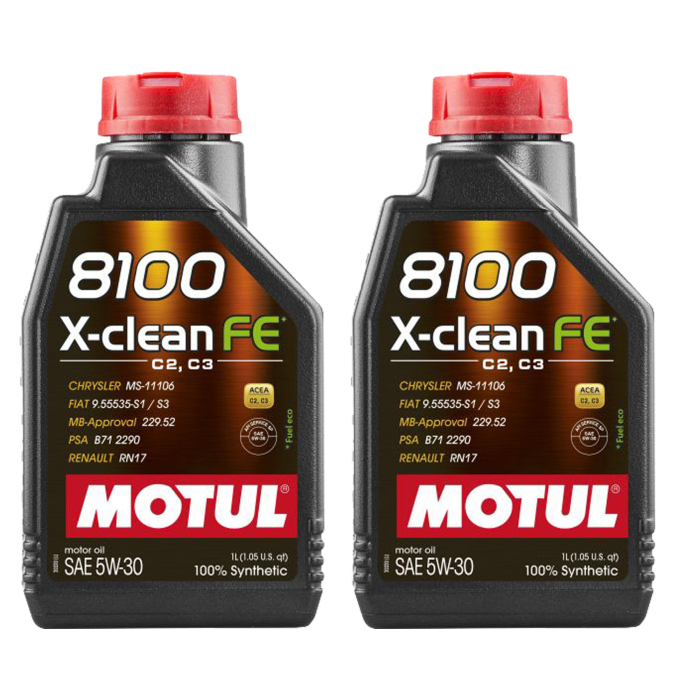 Pachet 2 litri ulei Motul 8100 X-Clean FE 5W30 ,   Protectie si performanta pentru motoare moderne