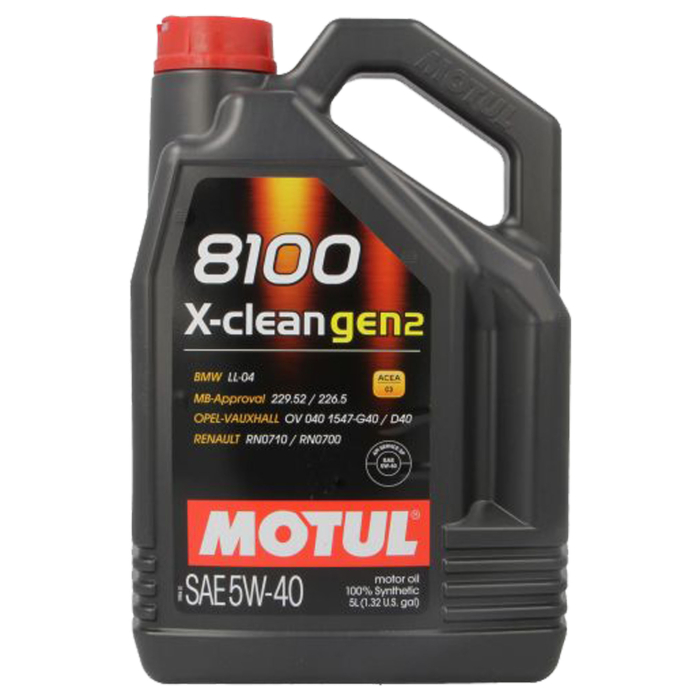 Ulei Motul 8100 X-Clean GEN2 5W40 5 litri ,   Protectie premium si performanta pentru motoare moderne