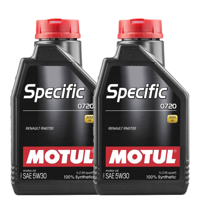 Pachet 2 litri ulei Motul Specific 0720 5W30 ,   Performanta si protectie pentru motoare Renault si Mercedes-Benz