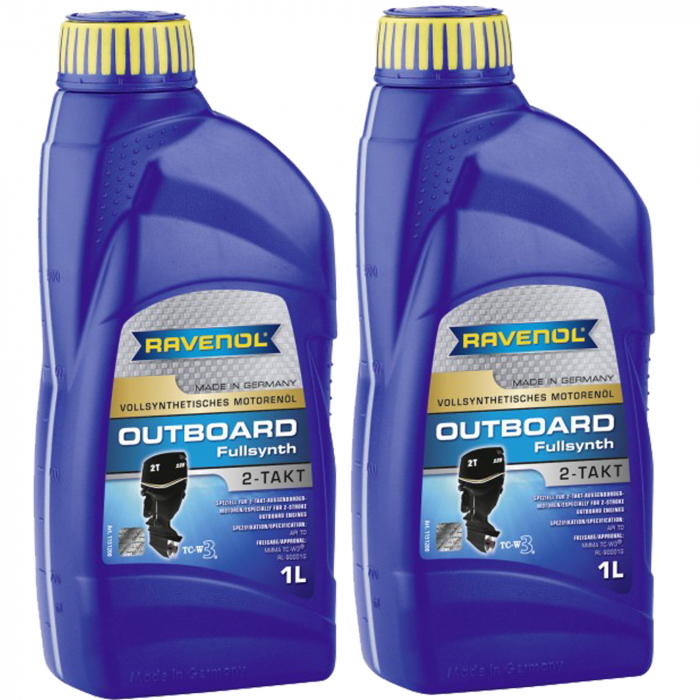 Pachet 2 litri ulei Ravenol 2T Outboard fullsynth