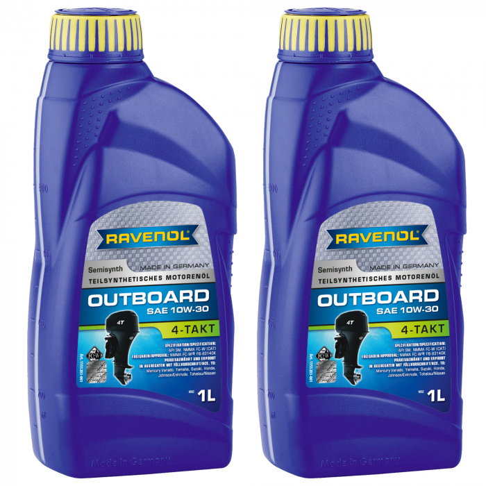 Pachet 2 litri ulei Ravenol 4T Outboardoel 10W30