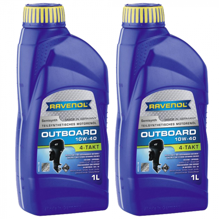 Pachet 2 litri ulei Ravenol 4T Outboardoel 10W40