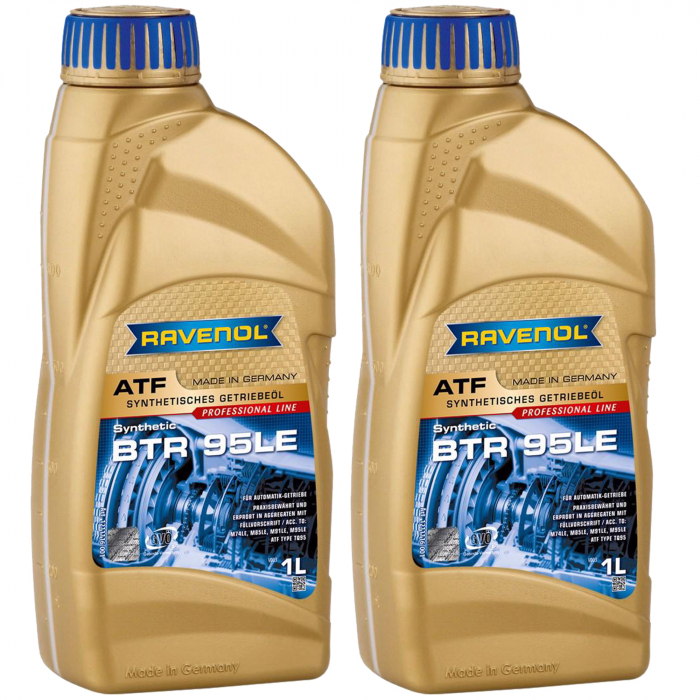 Pachet 2 litri ulei Ravenol ATF BTR 95LE pentru transmisie automata