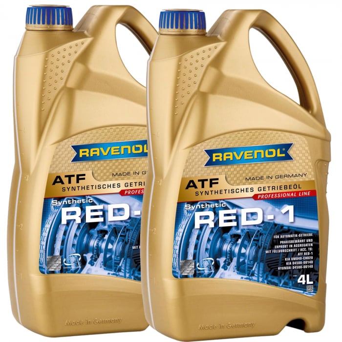 Pachet 8 litri ulei Ravenol ATF RED-1 pentru transmisie automata